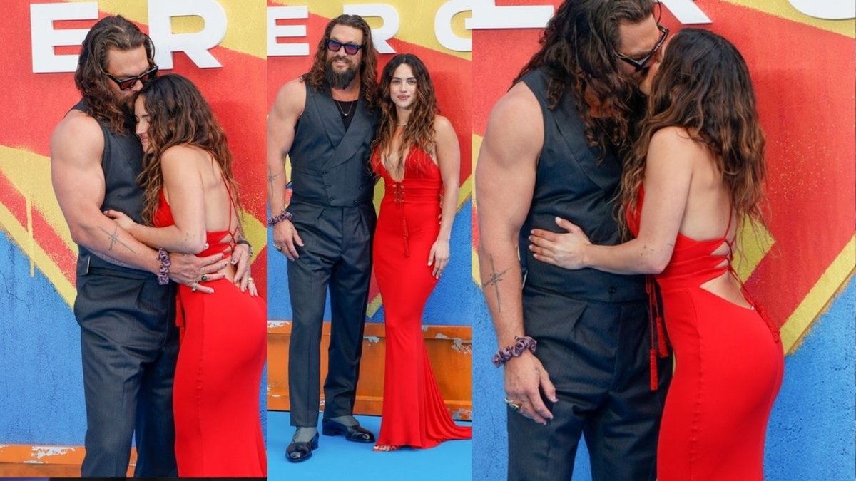 Jason Momoa Ve Adria Arjona Kırmızı Halıda Aşk Pozlarıyla Dikkat Çekti