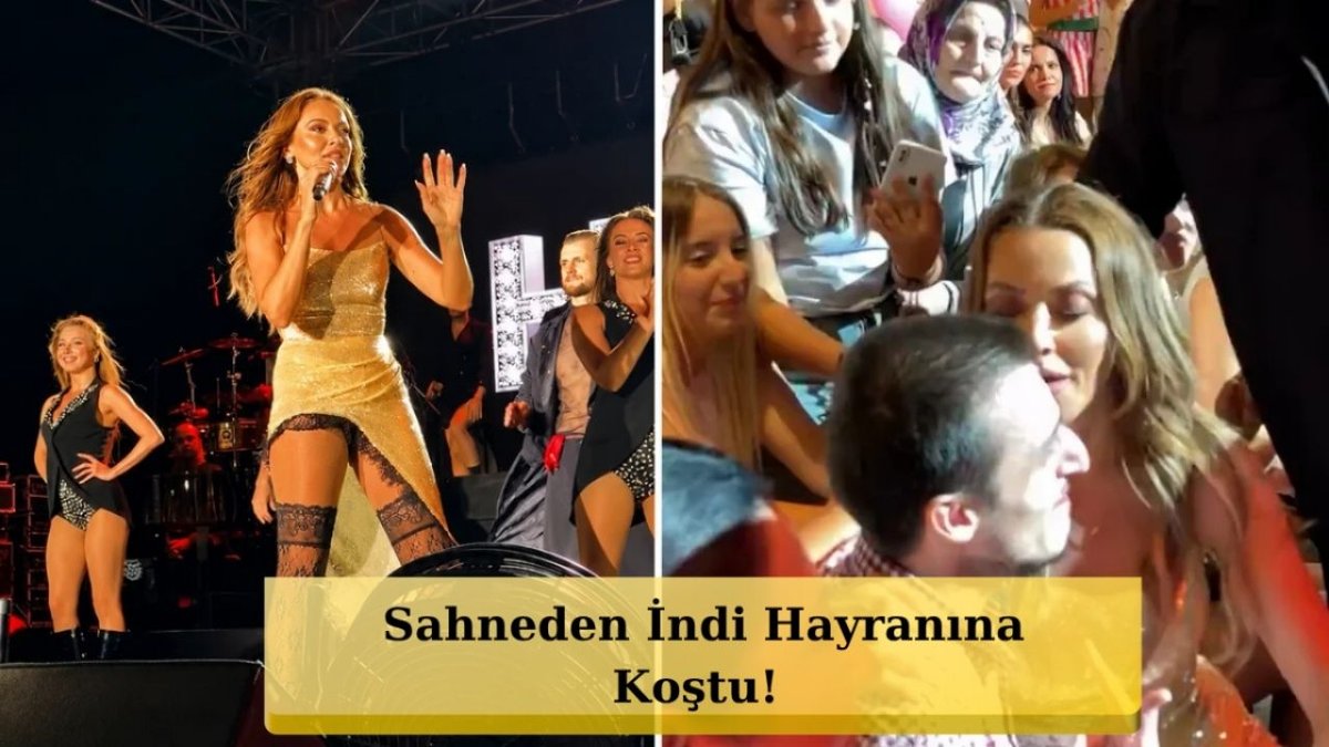 Hadise Bursa Konserinde Sahneden İndi: Genç Hayranına Sarılıp İsteğini Geri Çevirmedi
