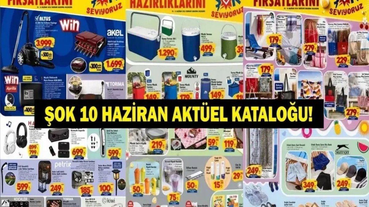 Şok 10 Haziran 2026 Aktüel Kataloğu Yayınlandı: Kamp, Plaj Ve Elektronik Ürünlerde Büyük İndirim Fırsatları