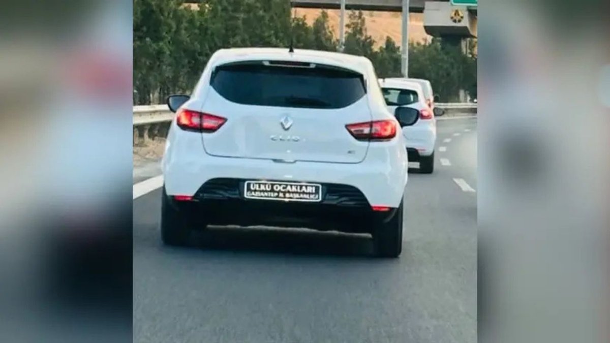 Gaziantep’te dikkat çeken plaka olayı: Araç sahibine ceza uygulandı