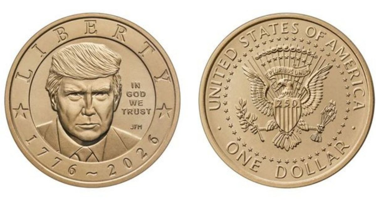 Trump Portreli 1 Dolarlık Özel Madeni Para Satışa Sunuldu