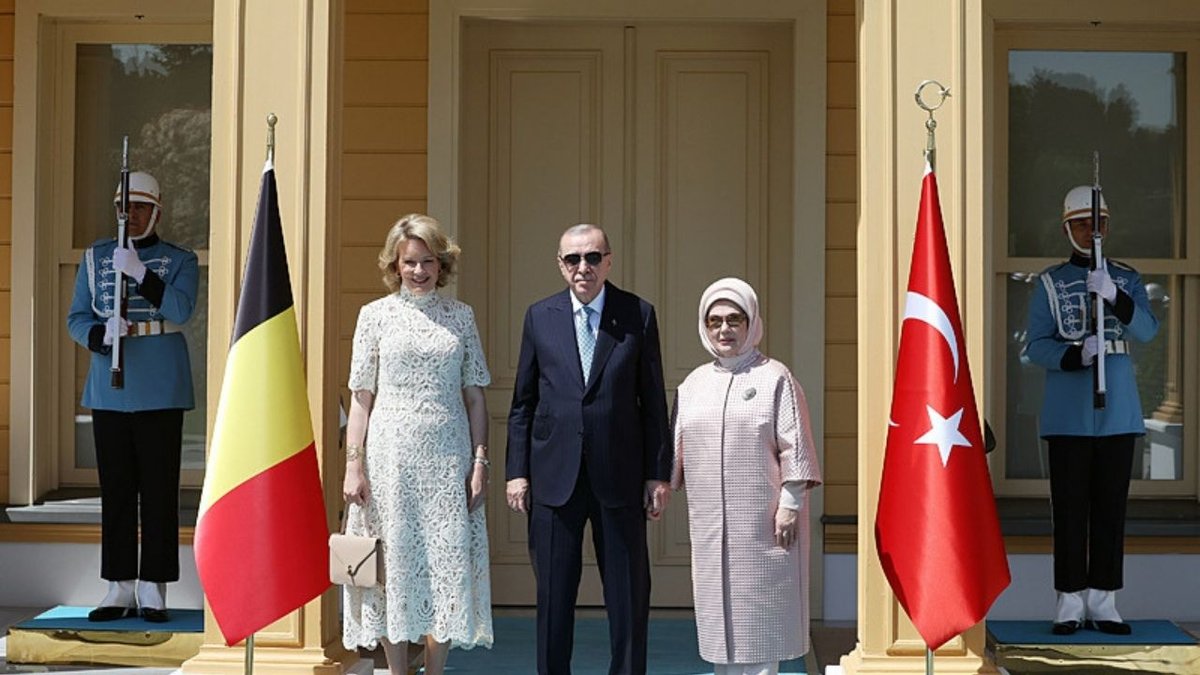 Başkan Erdoğan, Vahdettin Köşkü'nde Kraliçe Mathilde'yi Ağırladı