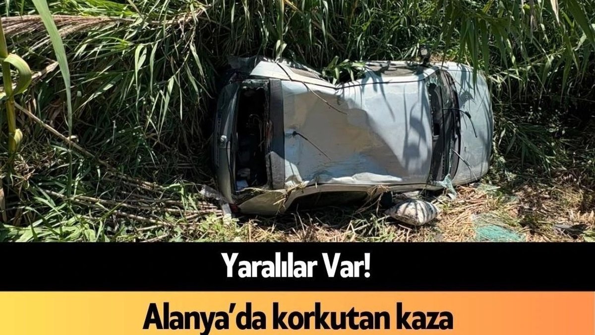 Alanya’da Korkutan Trafik Kazası: İki Kişi Yaralandı