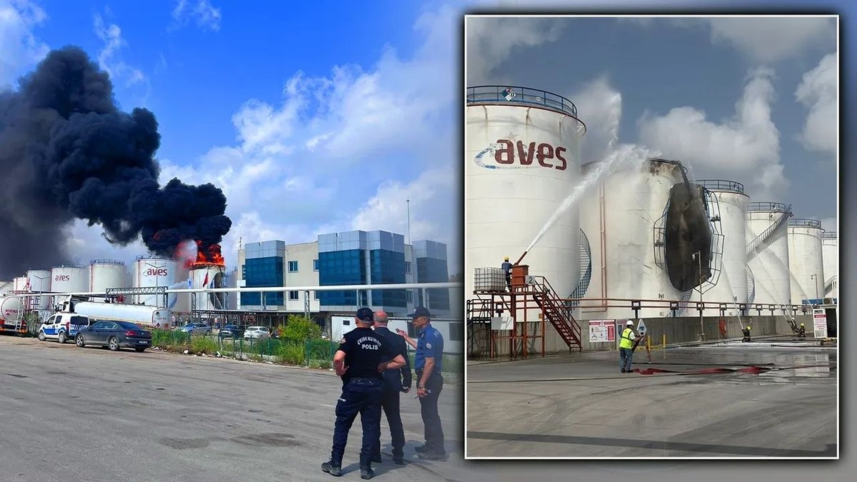Mersin’de Akaryakıt Depolama Tesisinde Yangın: Bazı Bölümler Tahliye Edildi