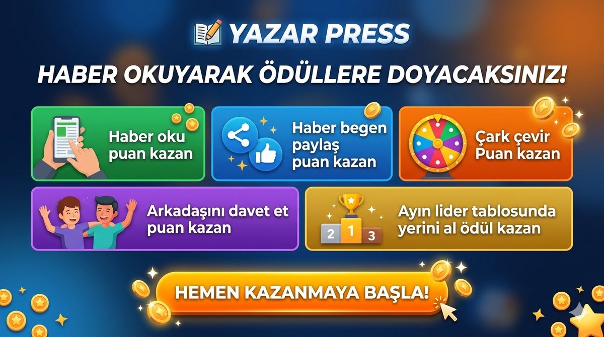Yazar Press Yayında: Haber Okuyup Puan Kazanın, Ödüller ve Dijital Ayrıcalıklarla Tanışın