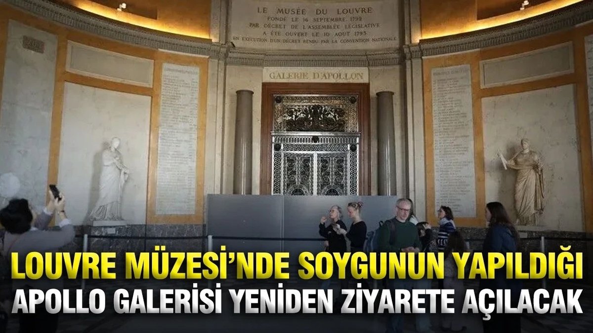 Louvre’da Tarihi Soygunun İzleri Siliniyor Apollo Galerisi Yeniden Kapılarını Açıyor