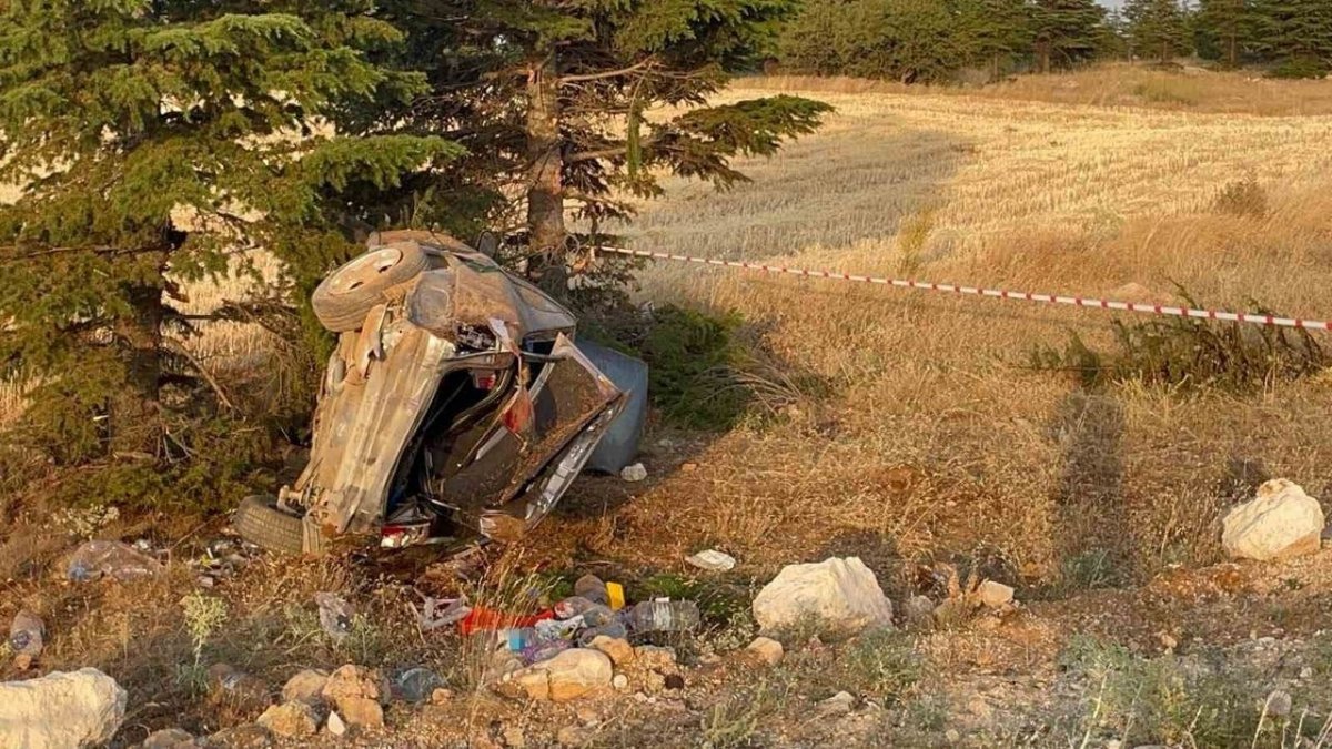 Karaman’da Feci Kaza Otomobil Şarampole Takla Attı Sürücü Yaralandı