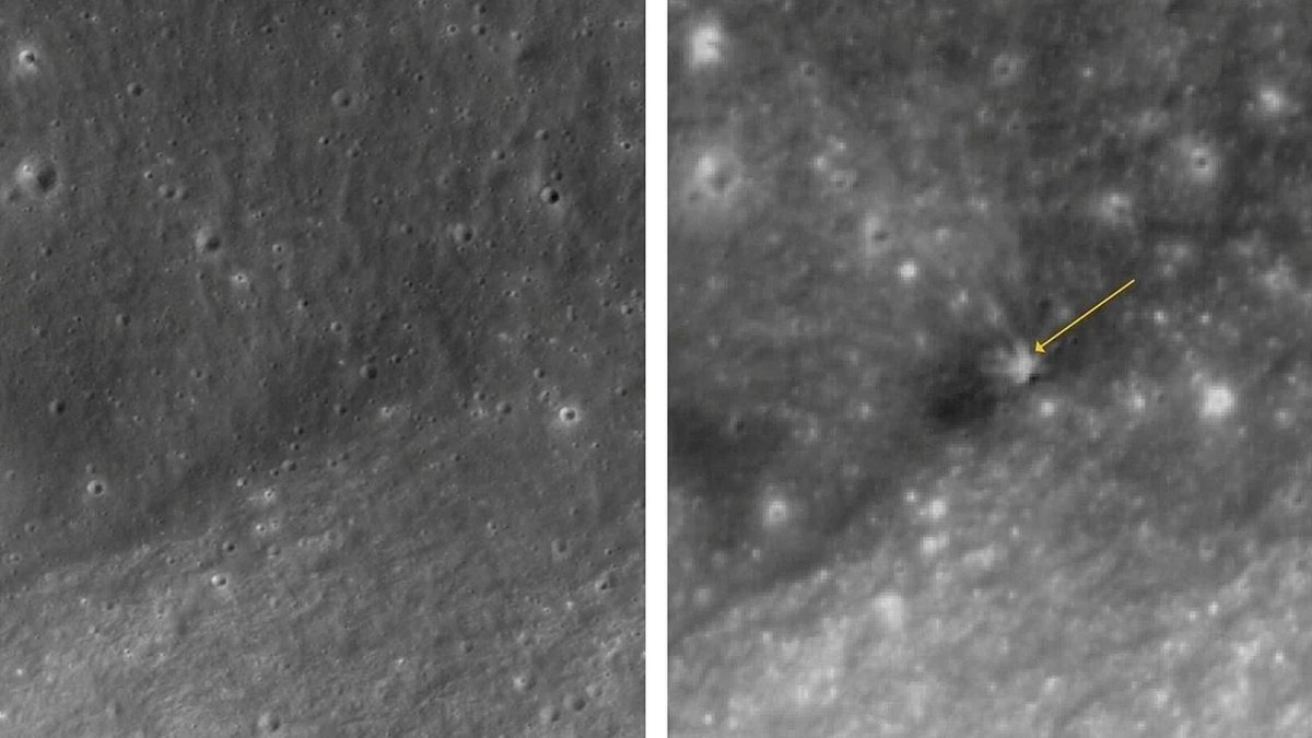 Falcon 9 roket parçasının Ay’a çarpması sonrası oluşan krater görüntülendi