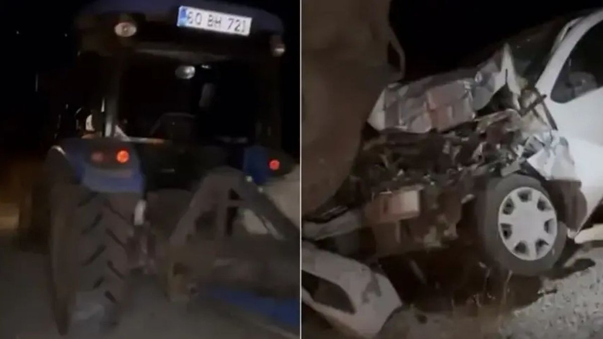 Kazayı Fark Ettirmek İçin Yola Saman Balyası Koyarken Otomobil Çarptı