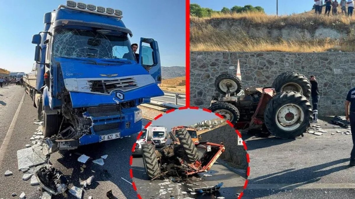 Aydın’da Feci Kaza: Çekici Traktöre Arkadan Çarptı, 1 Kişi Hayatını Kaybetti