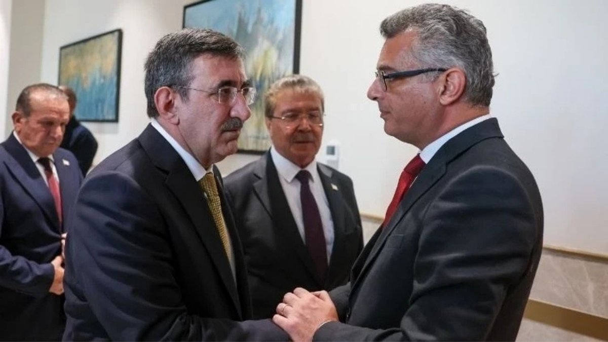 Cumhurbaşkanı Yardımcısı Yılmaz, KKTC Cumhurbaşkanı Erhürman İle Görüştü