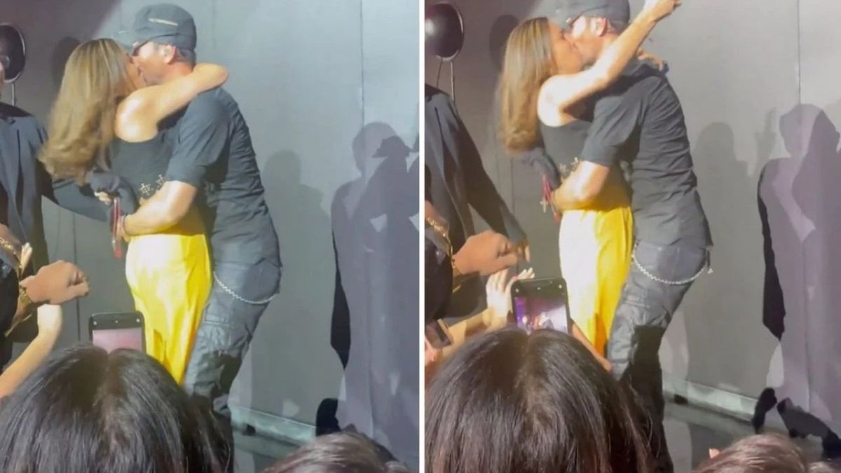 Enrique Iglesias'ın Konserde Yaşadığı Sıra Dışı An: Hayranı Dudaklarından Öptü!