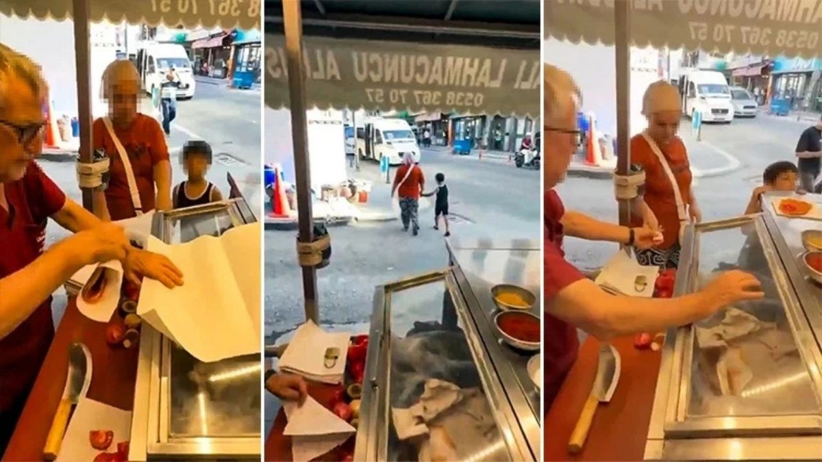 Çocuğu İçin 2 Lahmacun İsteyen Kadına Tepki Gösteren Satıcının Tezgahı Kaldırıldı